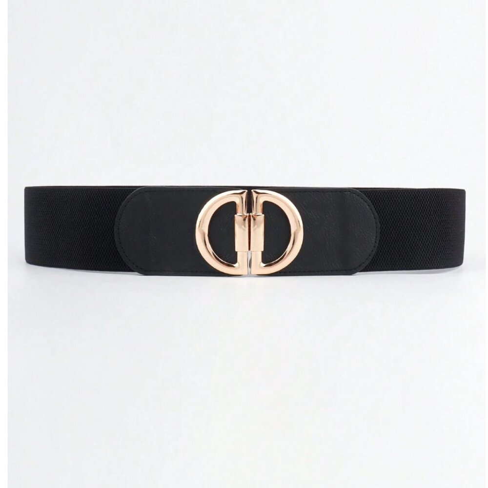 D Elastic Belt Wide Belt Black